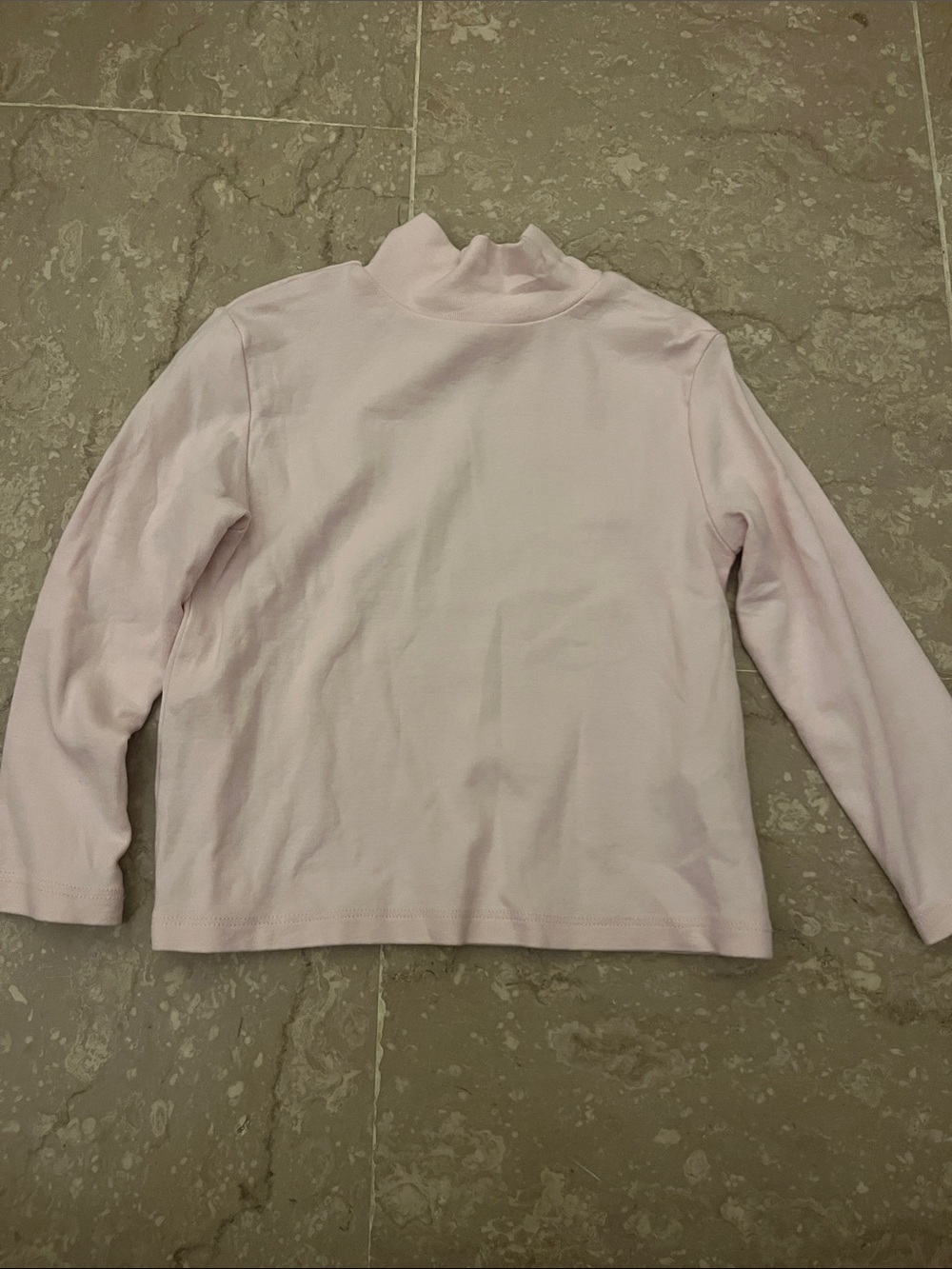 Zara Pale Pink Mock Neck Long Sleeve Top turtleneck